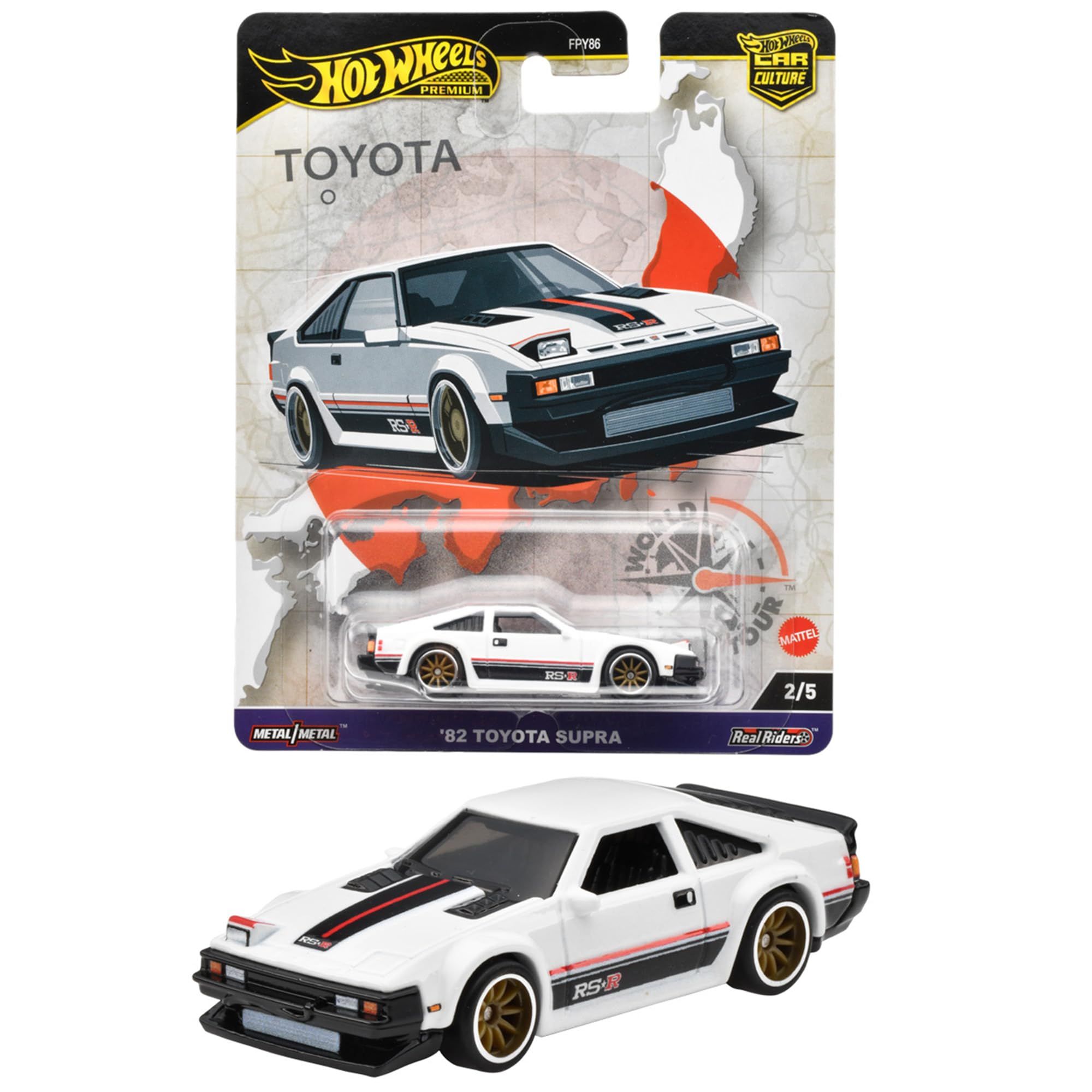 Машинка коллекционная Mattel Hot Wheels Premium Car Culture:FPY86 '82 TOYOTA SUPRA