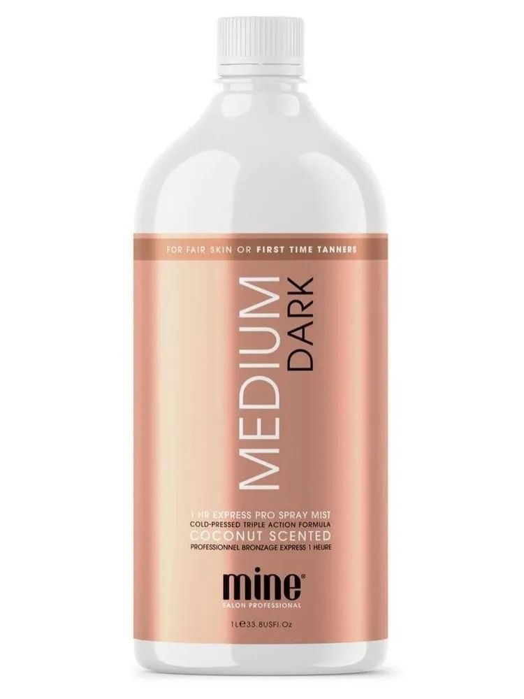 MineTan / Лосьон для моментального загара Medium Dark Pro Spray Mist 15% DHA 1000 мл