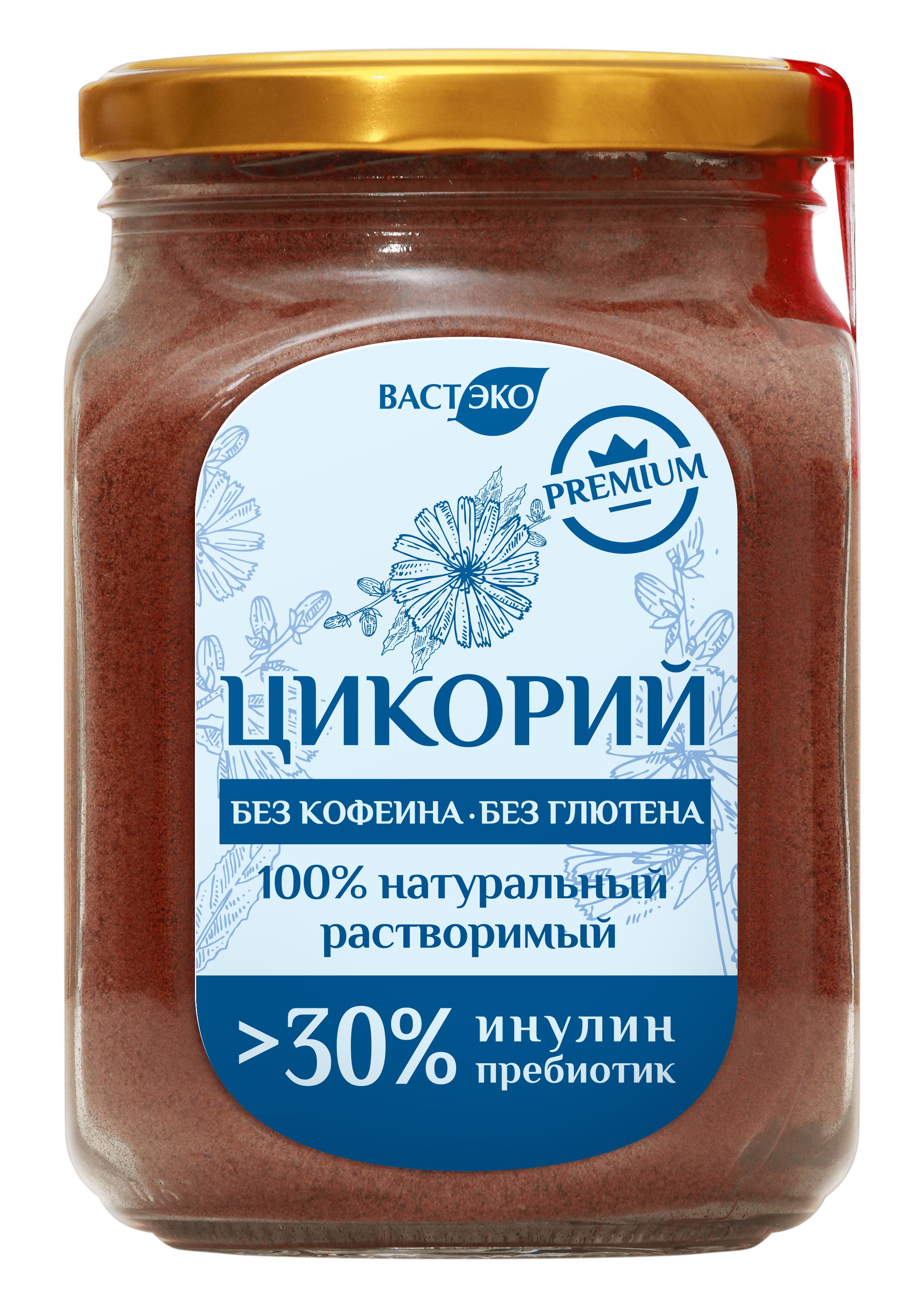 Напиток Цикорий ПРЕМИУМ натуральный растворимый порошок, 220 г. Инулин ...