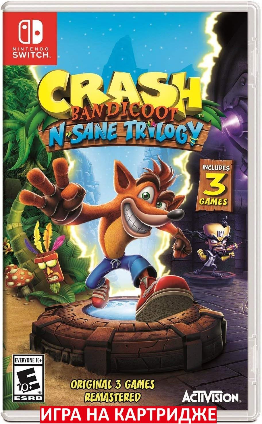 Игра Crash Bandicoot Nsane Trilogy (Nintendo Switch, Английская версия)