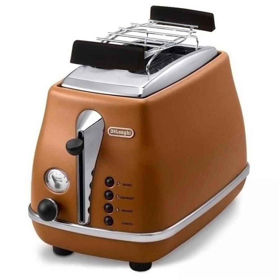 Тостер DeLonghi CTOV 2103.BW коричневый (176129063). Товар уцененный