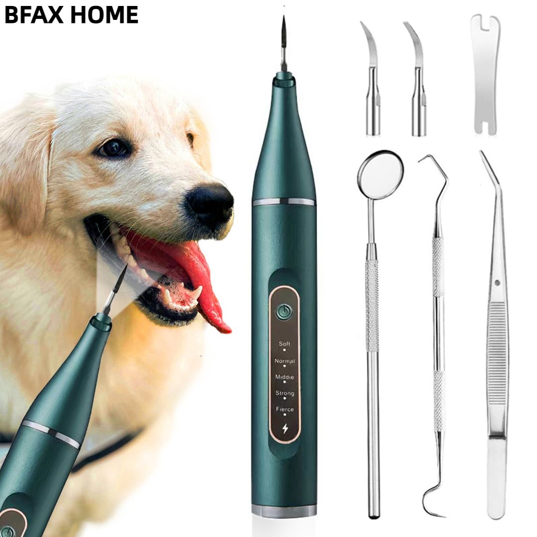 Скалер ультразвуковой электрический беспроводной домашний для удаления зубного камня у собак / Немецкий импорт / Пять функций(1000 мА, Зеленый)