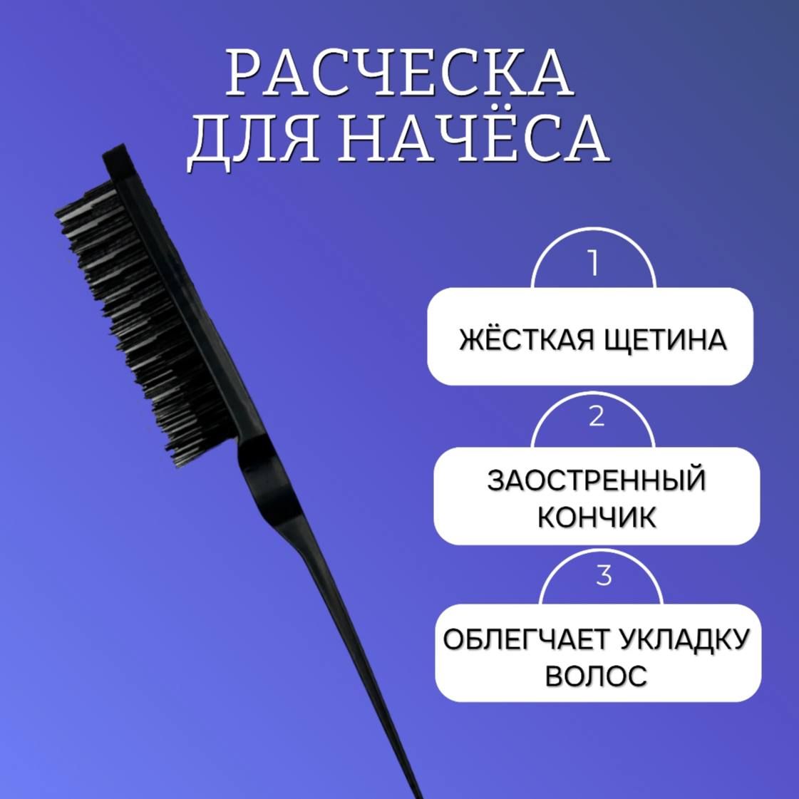 Расческа для начёса, гребень, для волос, расческа для укладки и зализа Rechic