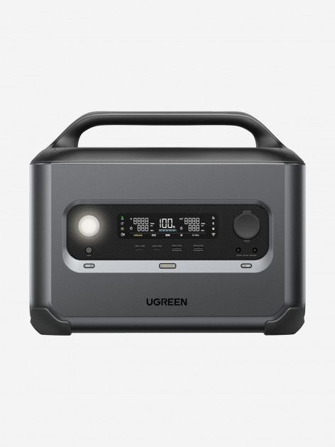 ЭлектростанцияпортативнаяUGREENGS600(15050)680Wh/600WEU.Цвет:темно-серыйтемно-серый