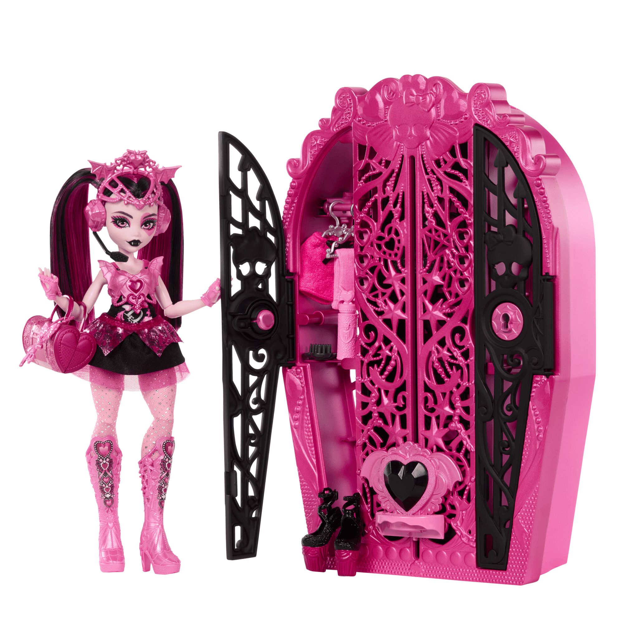 MonsterHighSkulltimateSecretsMonsterMysteriesS4игровойнаборскуклойДракулаураиболее19сюрпризамиHXH84HYB12