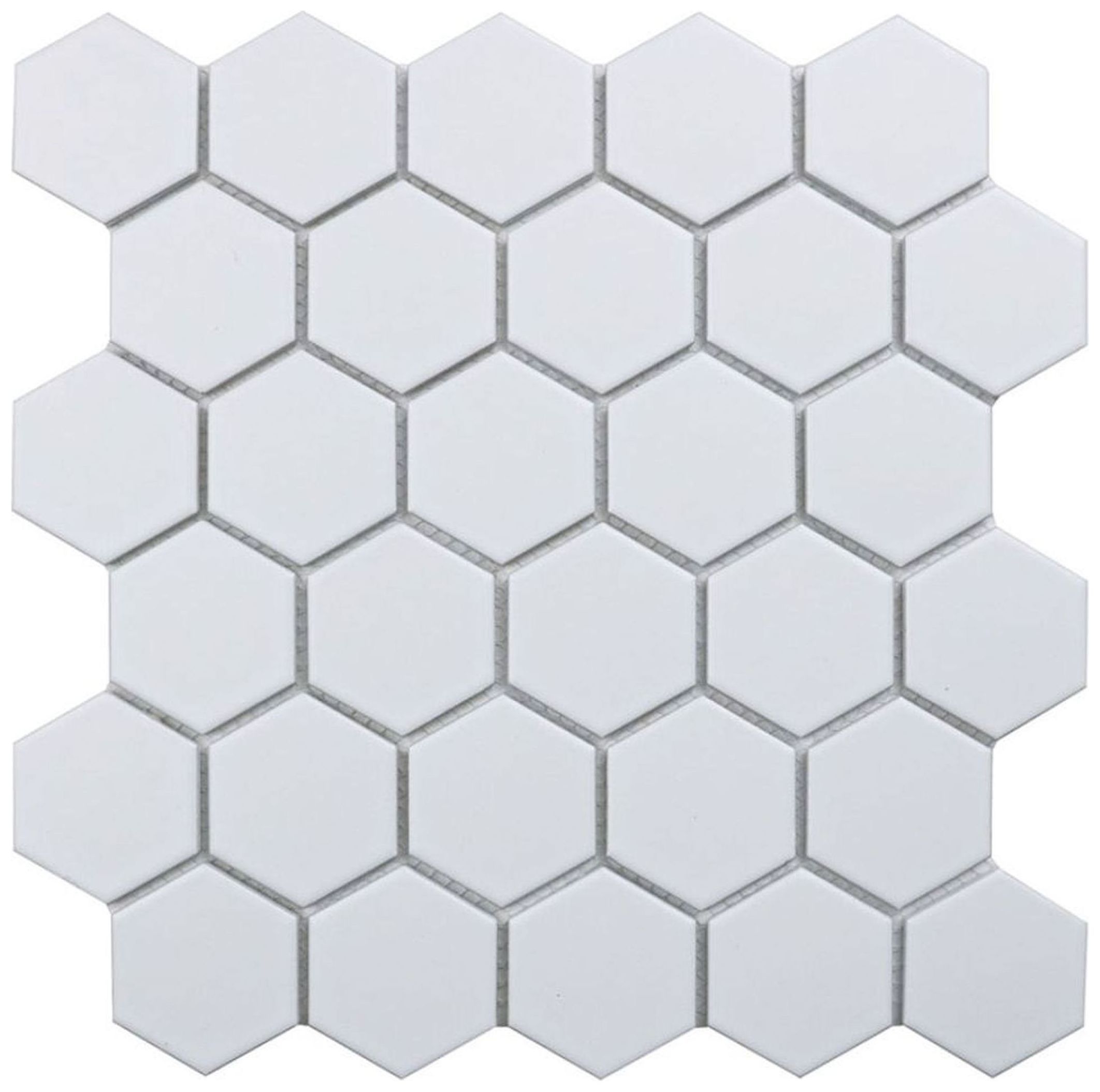 Керамическая мозаика StarMosaic Hexagon small белая 27,8х26,5 см