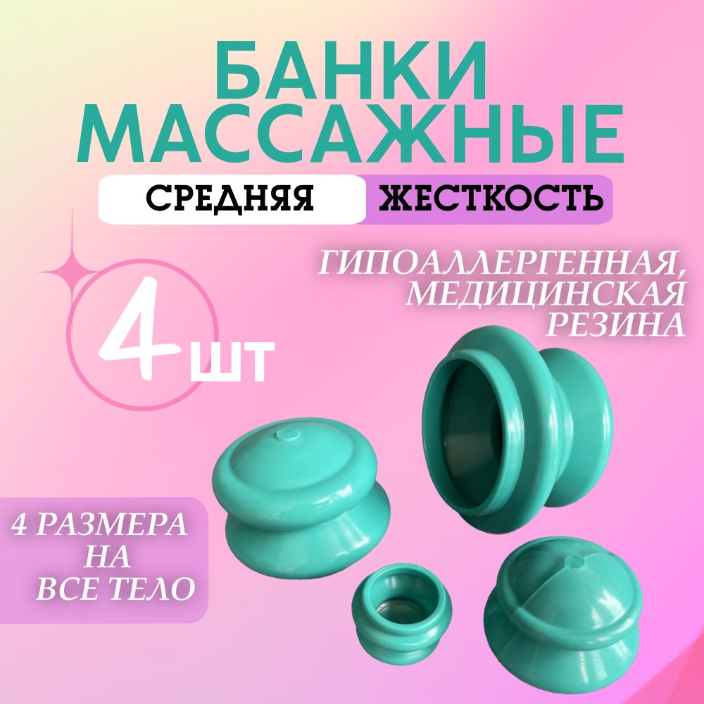 Банки для массажа вакуумные ЭКО-5 Экотех