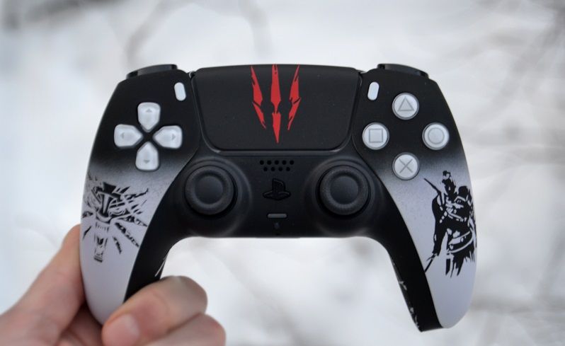 Кастомизированный Геймпад беспроводной для PS5 PlayStation 5 Ведьмак Witcher