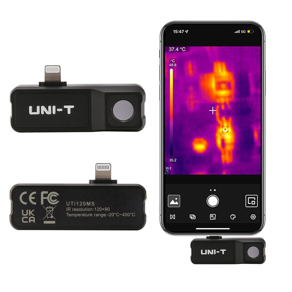 UNI-T Тепловизор UTi120MS тепловизор для телефона для IOS