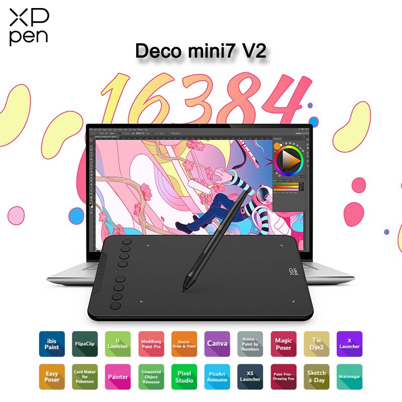 XP-Pen Графический планшет Deco 01 V3, формат A5, черный