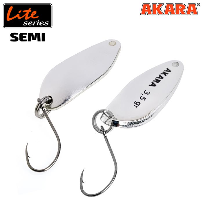 Блесна колеб. Akara Lite Series Semi 27 3,5 гр. Sil