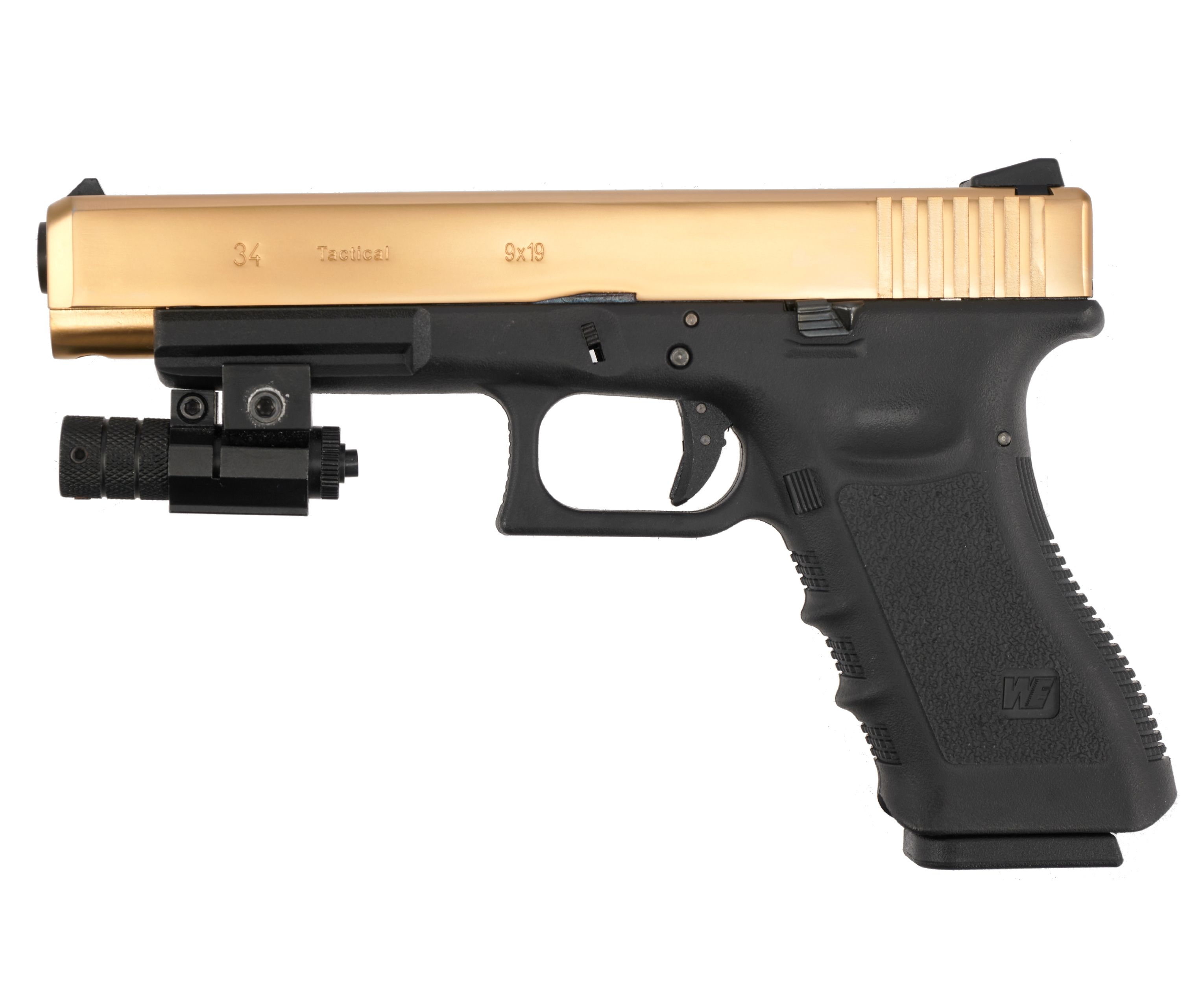 Страйкбольный пистолет WE Glock 34 Gen 3 (WE-G008A-TG, Gold)