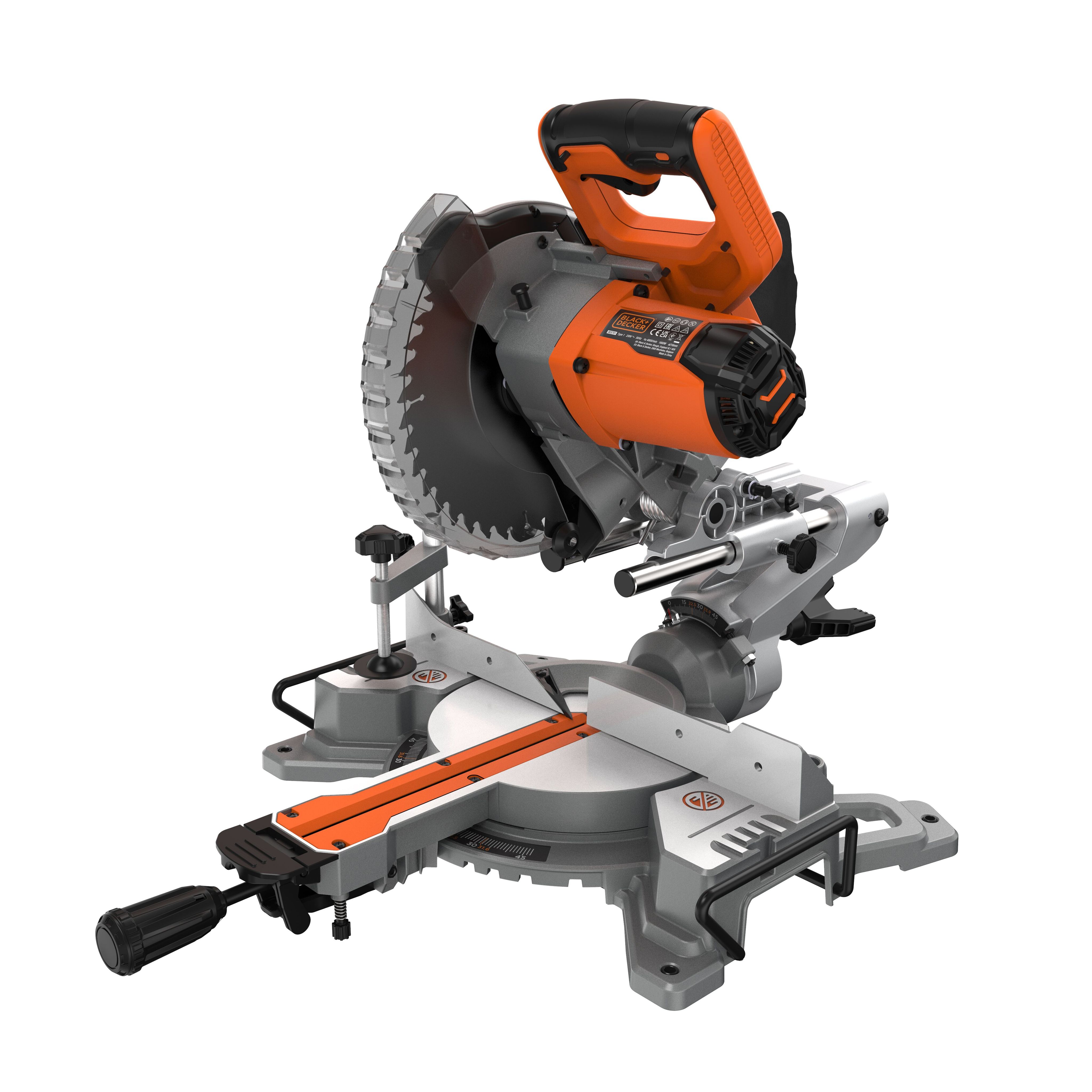 Торцовочная пила BLACK+DECKER, 1500 Вт, 216 мм, 4800 об/мин, BES701