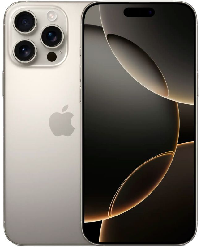 AppleСмартфонiPhone16ProMaxNaturalTitanium,eSIM+eSIMсим-карты1ТБ