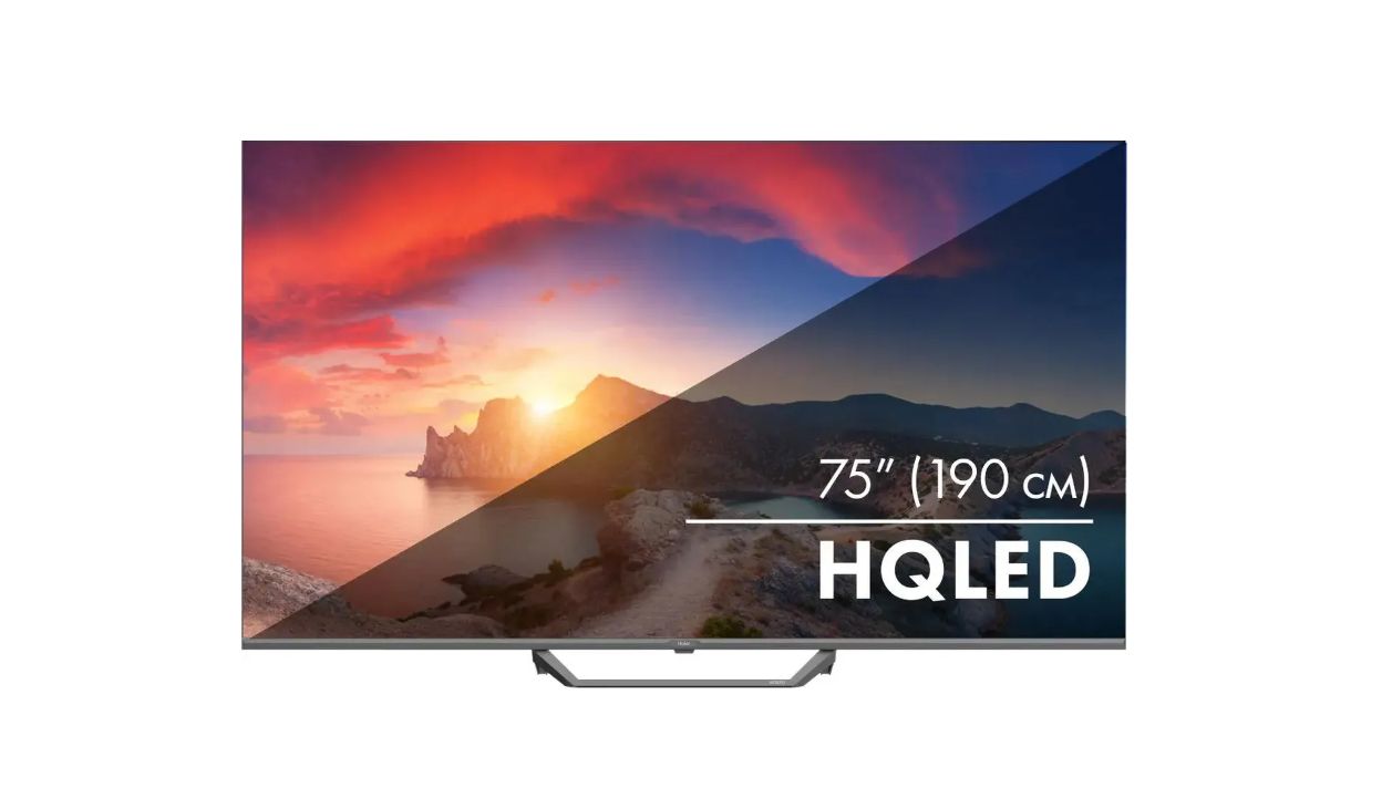 HaierТелевизор75"SmartTVS2ProSmartFrameless75"4KUHD,черный