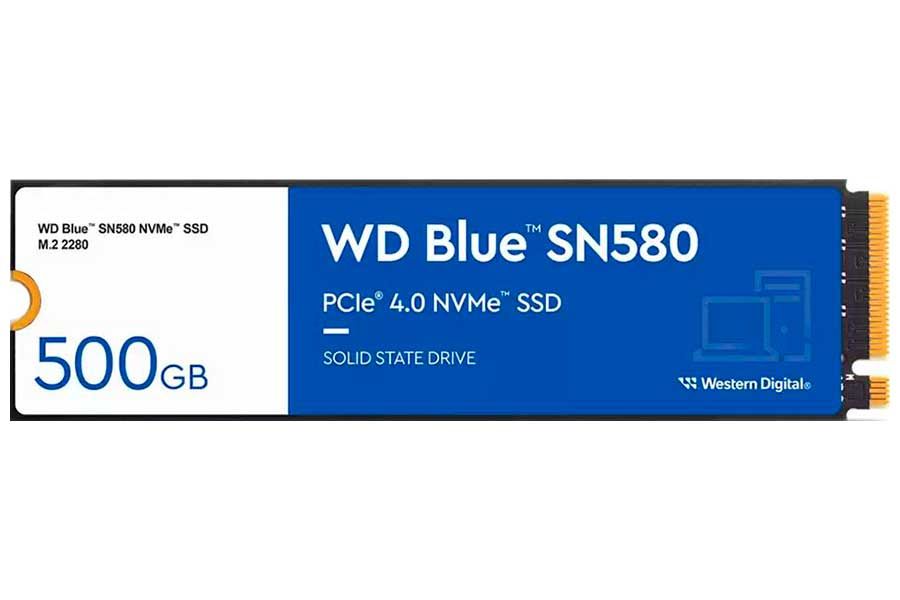 Western Digital 500 ГБ Внутренний SSD-диск 500Gb Blue SN580 (WDS500G3B0E) (WDS500G3B0E)