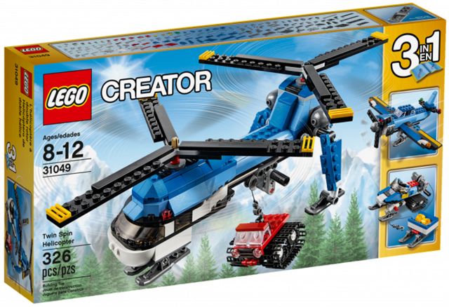 Lego blue helicopter sale