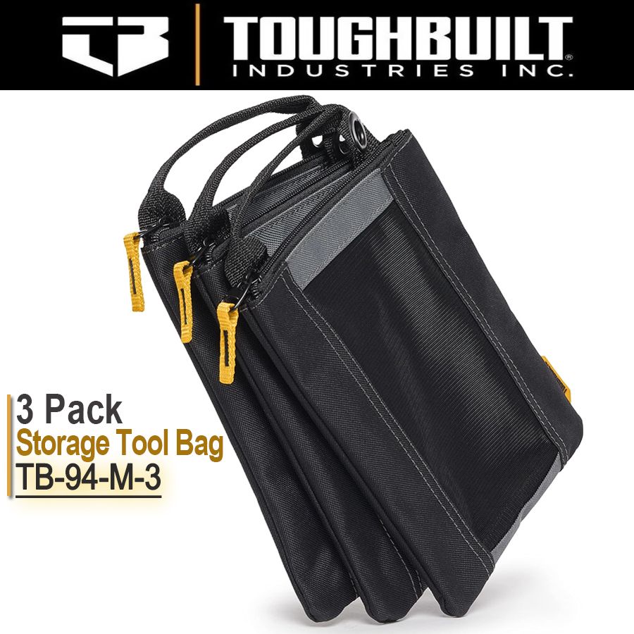 ToughBuiltTB-94-M-3(3шт.)Сумкисзастежками,сумкаНаборсумокдлякрепежа