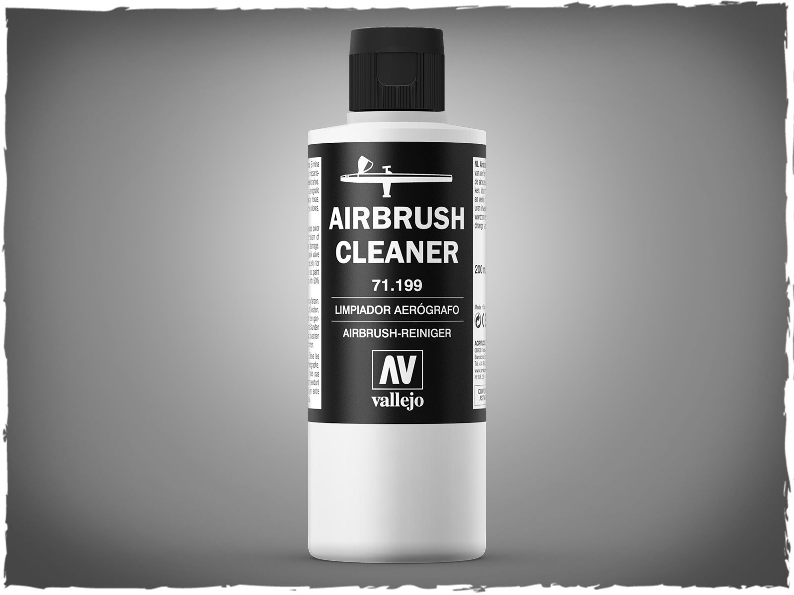 Жидкость для аэрографа Vallejo Airbrush Cleaner 200мл.