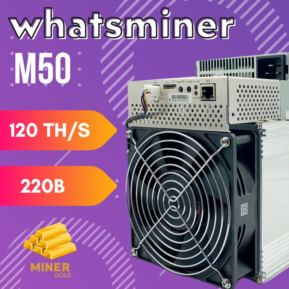 МайнерASICWhatsminerM50120TH/s(220В)