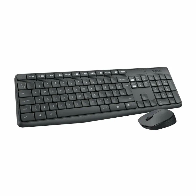 Комплект клавиатура+мышь Logitech MK235 Grey