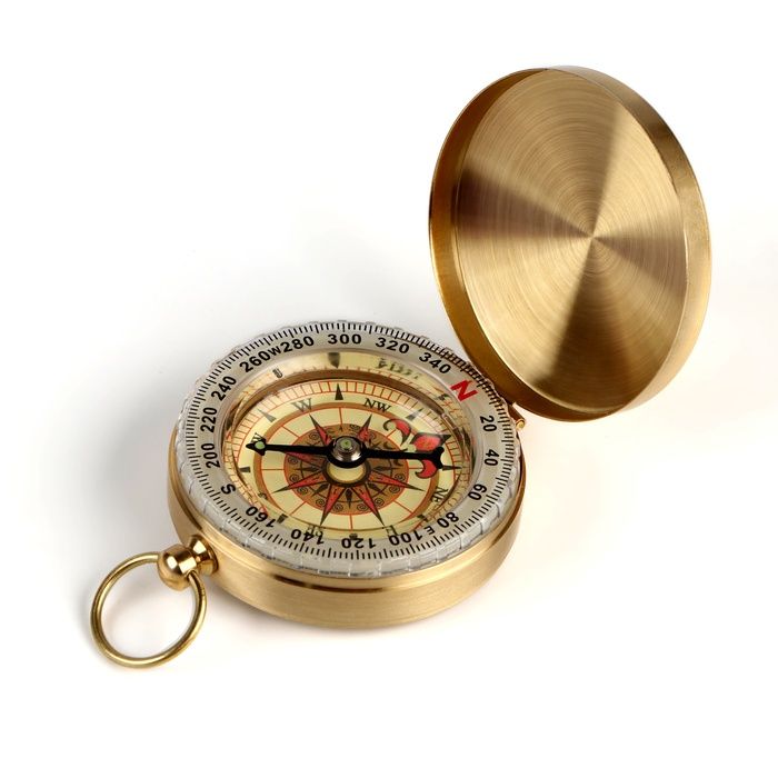 Компас КНР Мореход, 5 см, металл, стекло