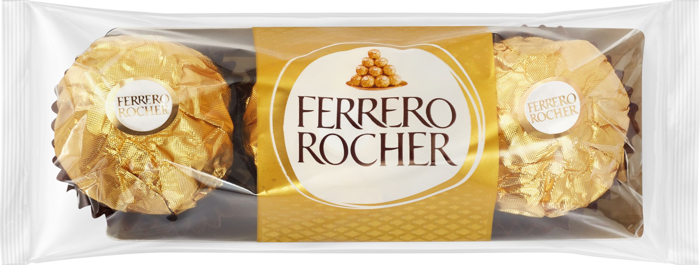 Конфеты FERRERO ROCHER из молочного шоколада с кремовой начинкой, 38г