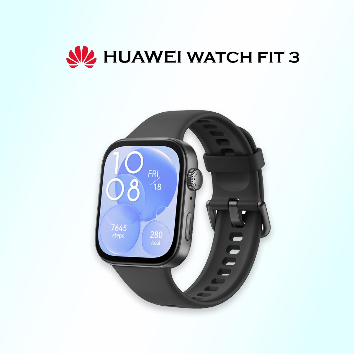 УмныечасыHUAWEIWatchfit3,55020CEE,черные