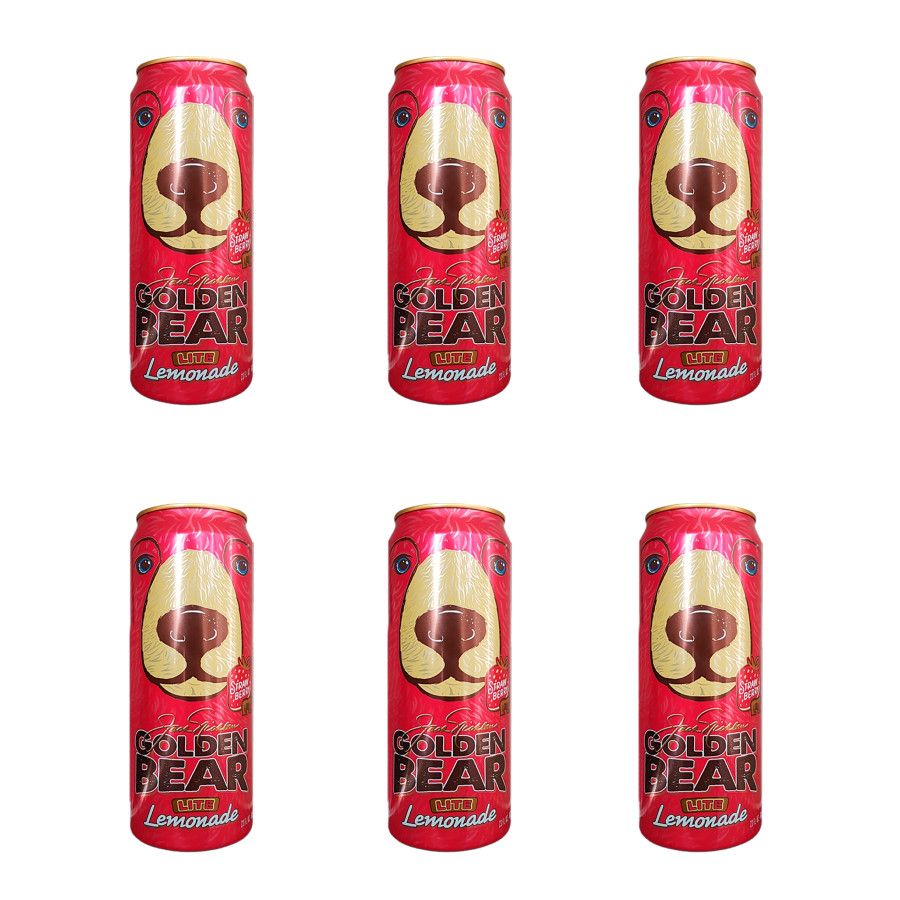 Напиток Arizona Golden Bear Lite Lemonade Strawberry со вкусом клубники, 650 мл х 6 шт