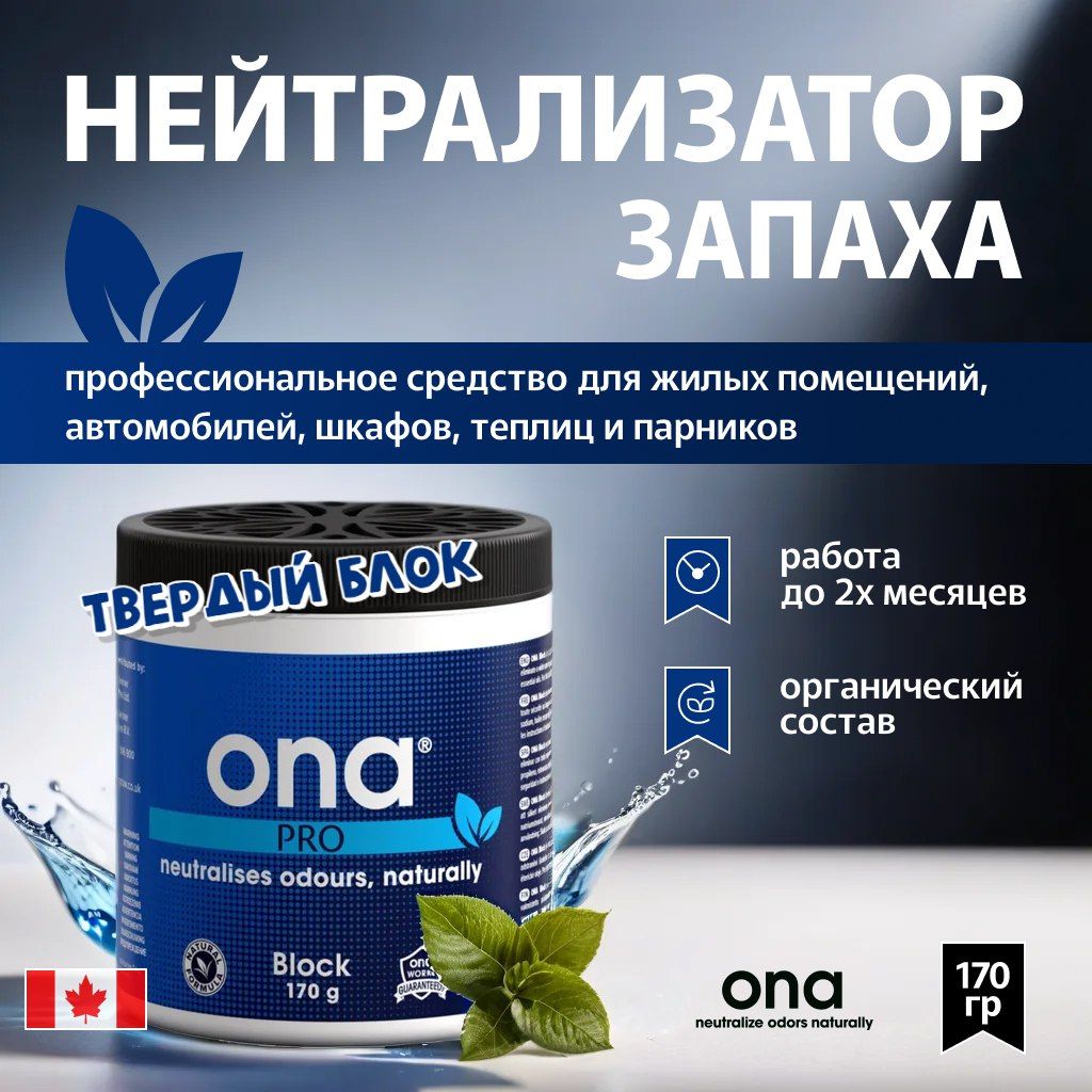 Нейтрализатор запахов ONA Block PRO 170 г.