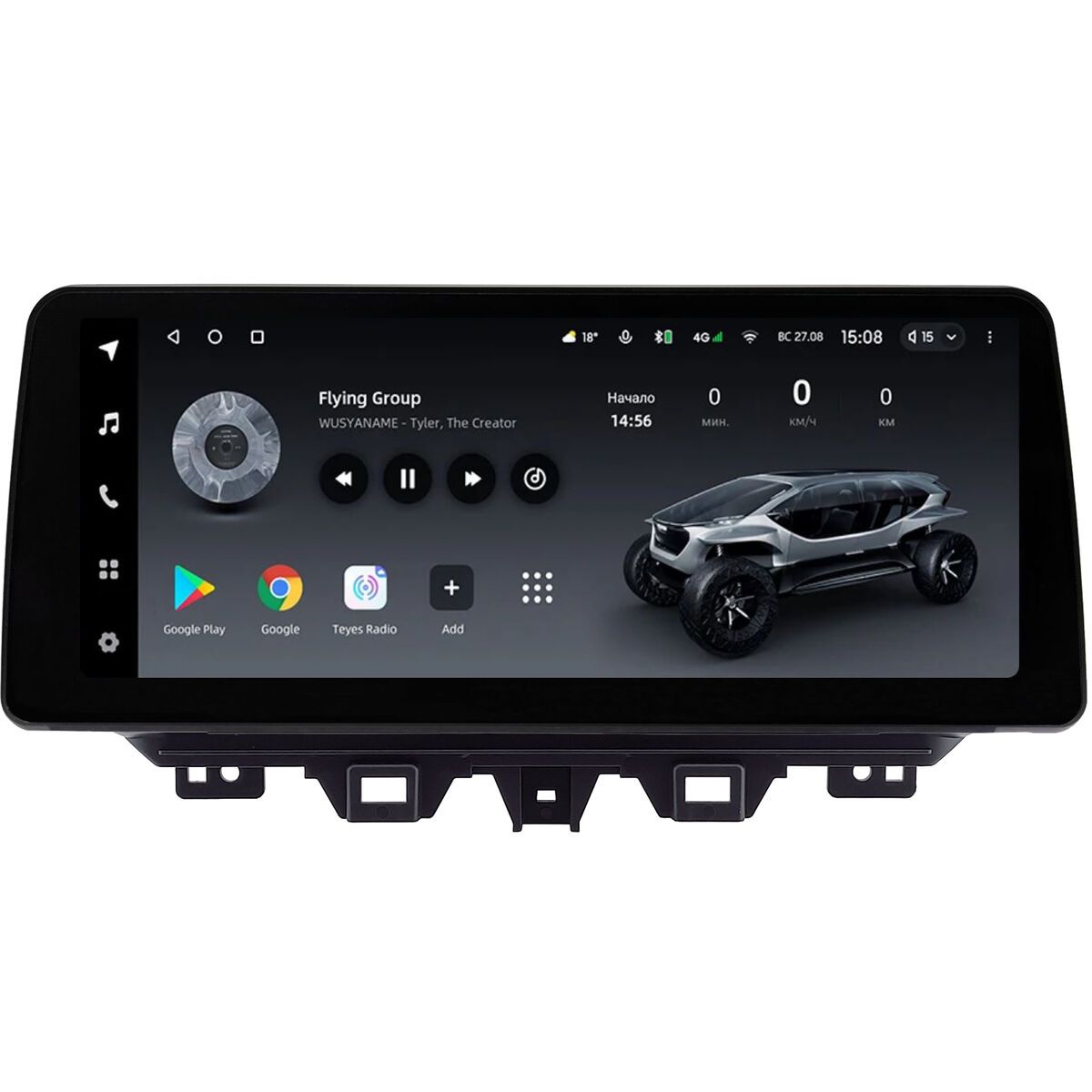 Штатная магнитола Hyundai Tucson 3 2018-2021 12.3 дюйма Teyes LUX ONE 4/32 RM-3020 на Android 10 (4G SIM DSP QLed) BMW Style