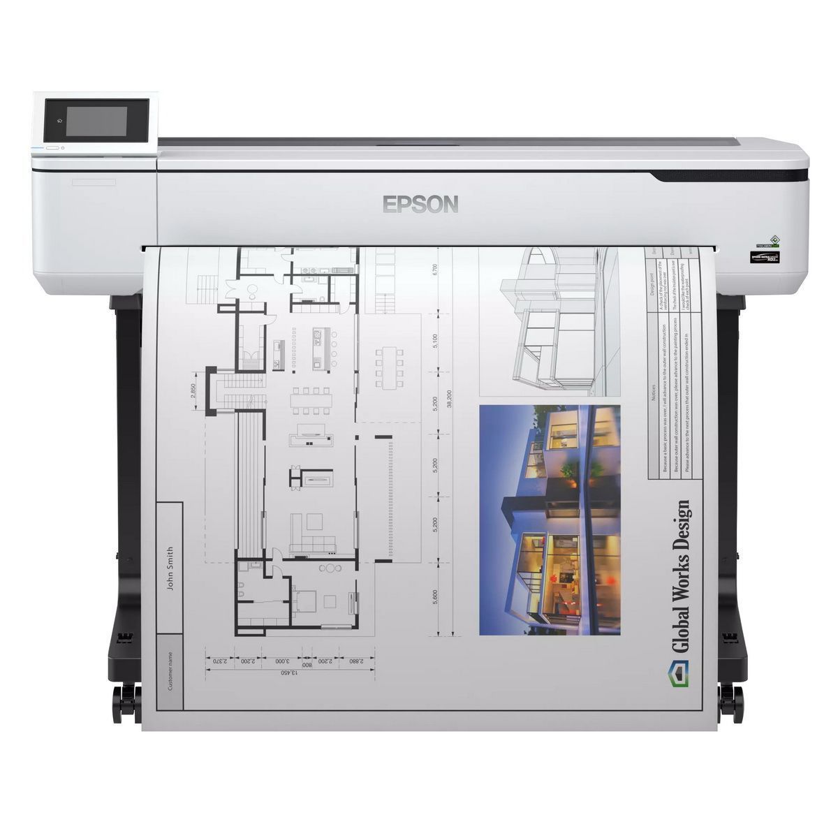 Плоттер струйный Epson SureColor SC-T5100, 2400 x 1200, USB, LAN; Wifi