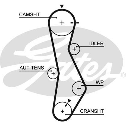 Ремень ГРМ Hyundai Tucson, Santa Fe 2,0 CRDi 06- GATES 5579XS