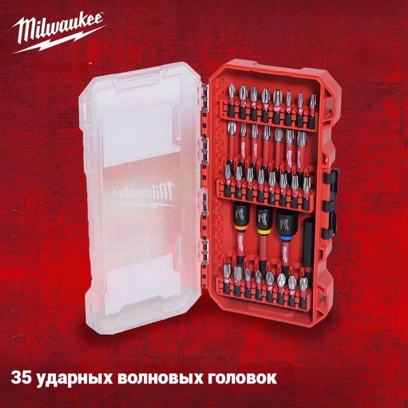 Milwaukee 35 шт. Набор ударных бит SHOCKWAVE 4932492003 для шуруповерта