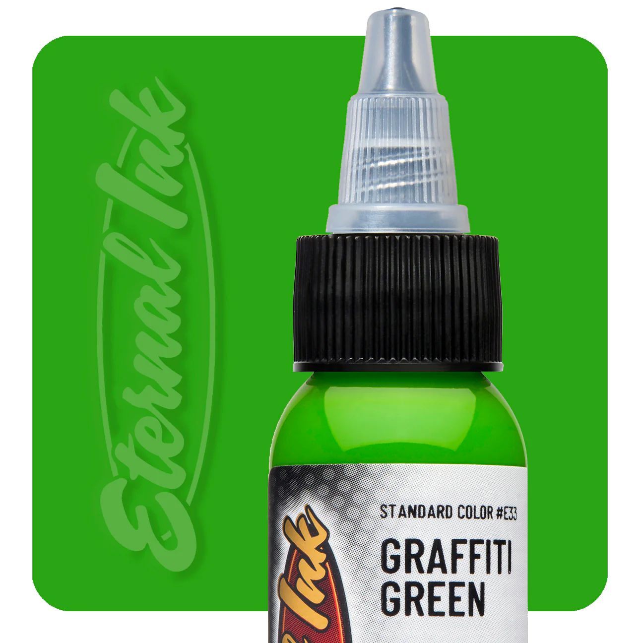 GRAFFITI GREEN Eternal краска пигмент для тату зелёный оттенок (1/2 oz / 15 мл)