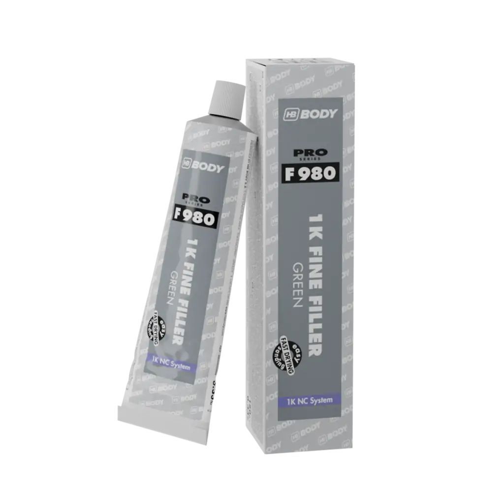 Шпатлевка финишная HB BODY F980 1K FINE FILLER, зеленый, тюбик, 150г