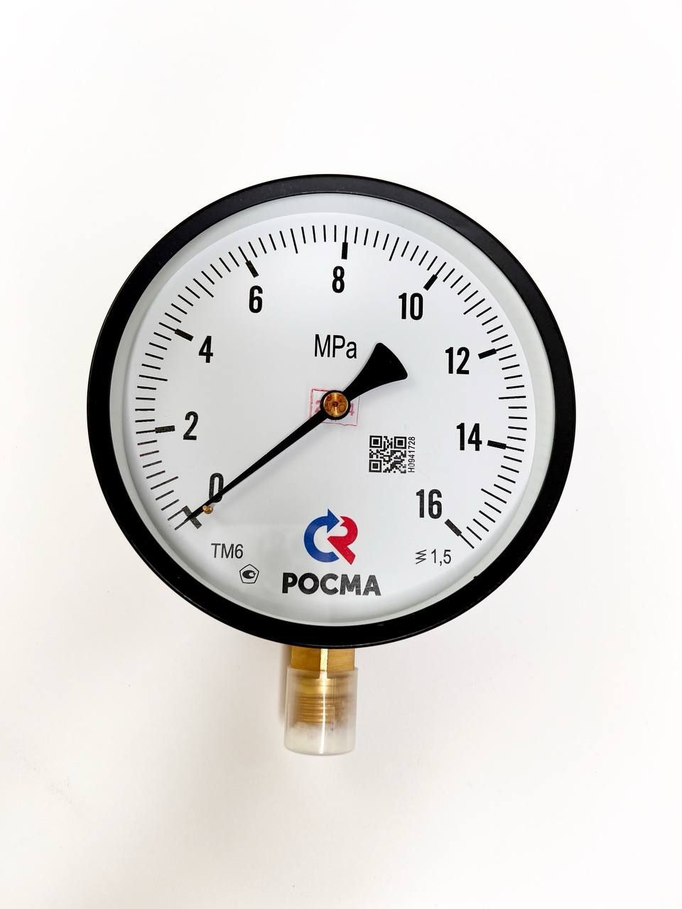 Манометр общетехнический РОСМА ТМ-610Р.00.(0...16МПа)G1/2, кл.т. 1,5