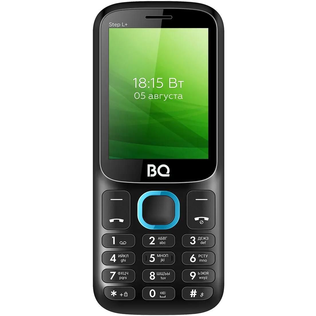 Мобильный телефон BQ 2440 Step L+ Black/Blue, 2 mini-SIM карты, аккумулятор 800 мАч, без камеры