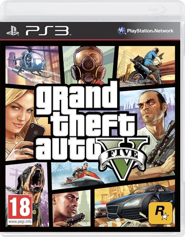 Игра Grand Theft Auto V (GTA 5) (PlayStation 3, Английская версия)