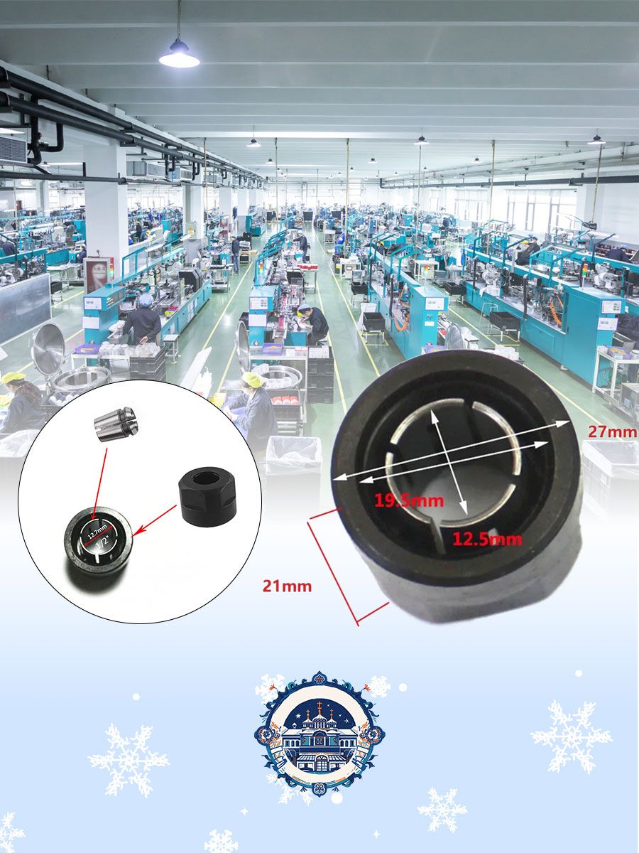 Цанга+Гайка12,7ммдляфрезера/Цанговыйзажим1шт