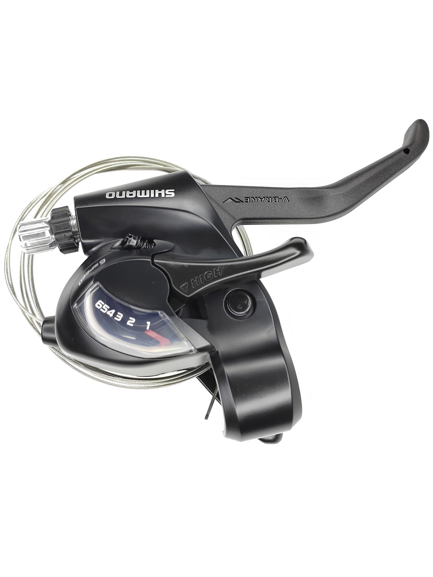 Shimano Шифтер ручка тормоза ST-EF41, серия Tourney, 6 скоростей, под правую руку, трос 205 см, черный — Товары для велоспорта — фото 6