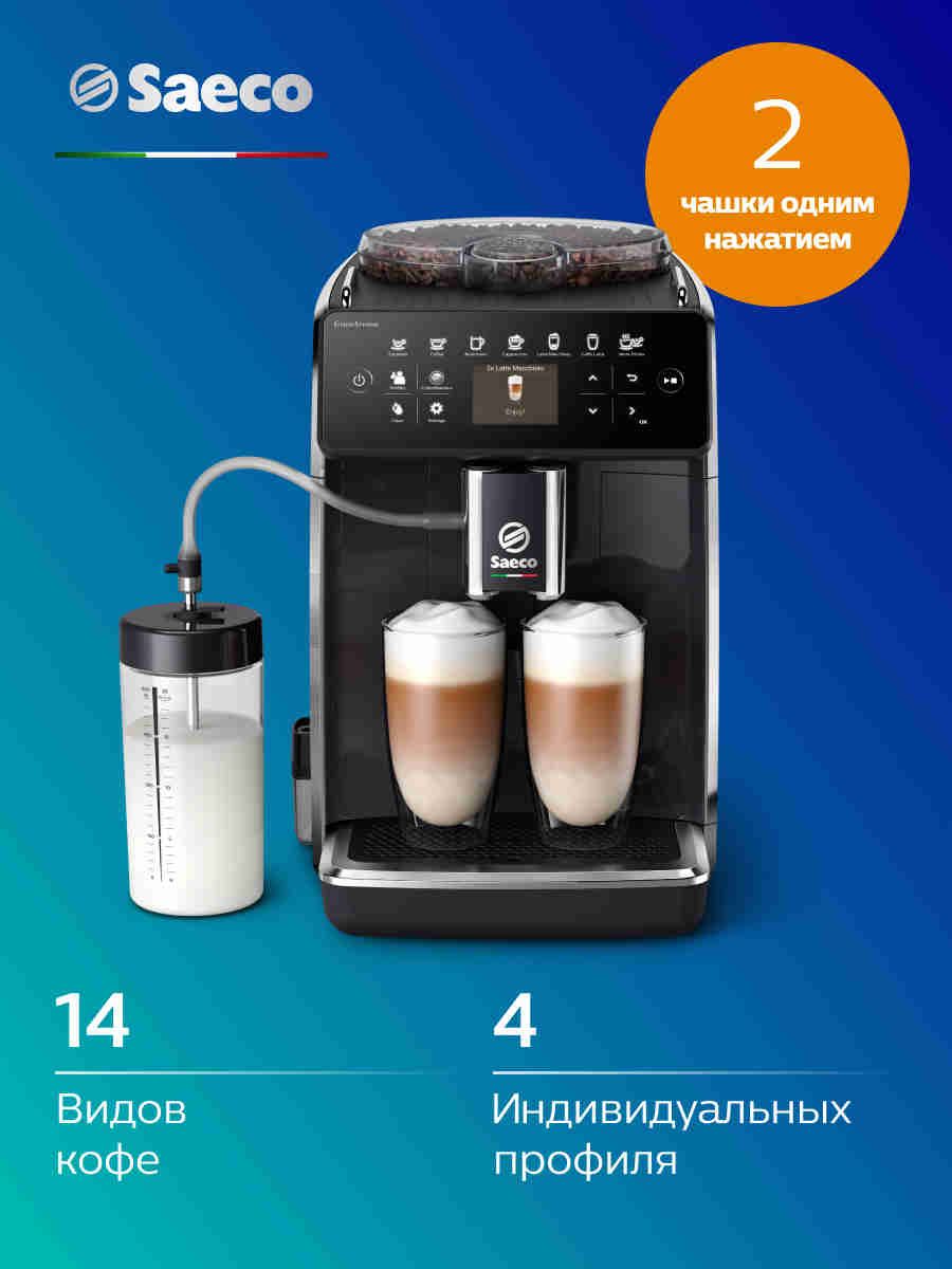 SaecoАвтоматическаякофемашинаGranAromaSM6480/00,черный