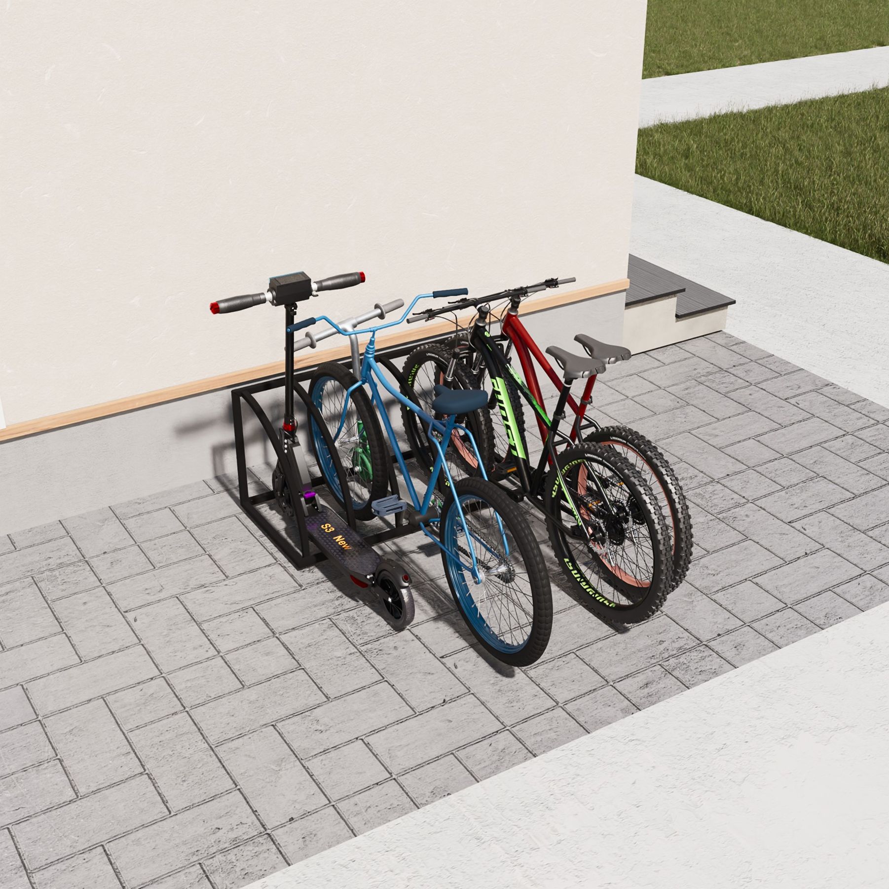 Велопарковка на 5 мест/парковка для велосипеда,для самоката/Разборная(图8)