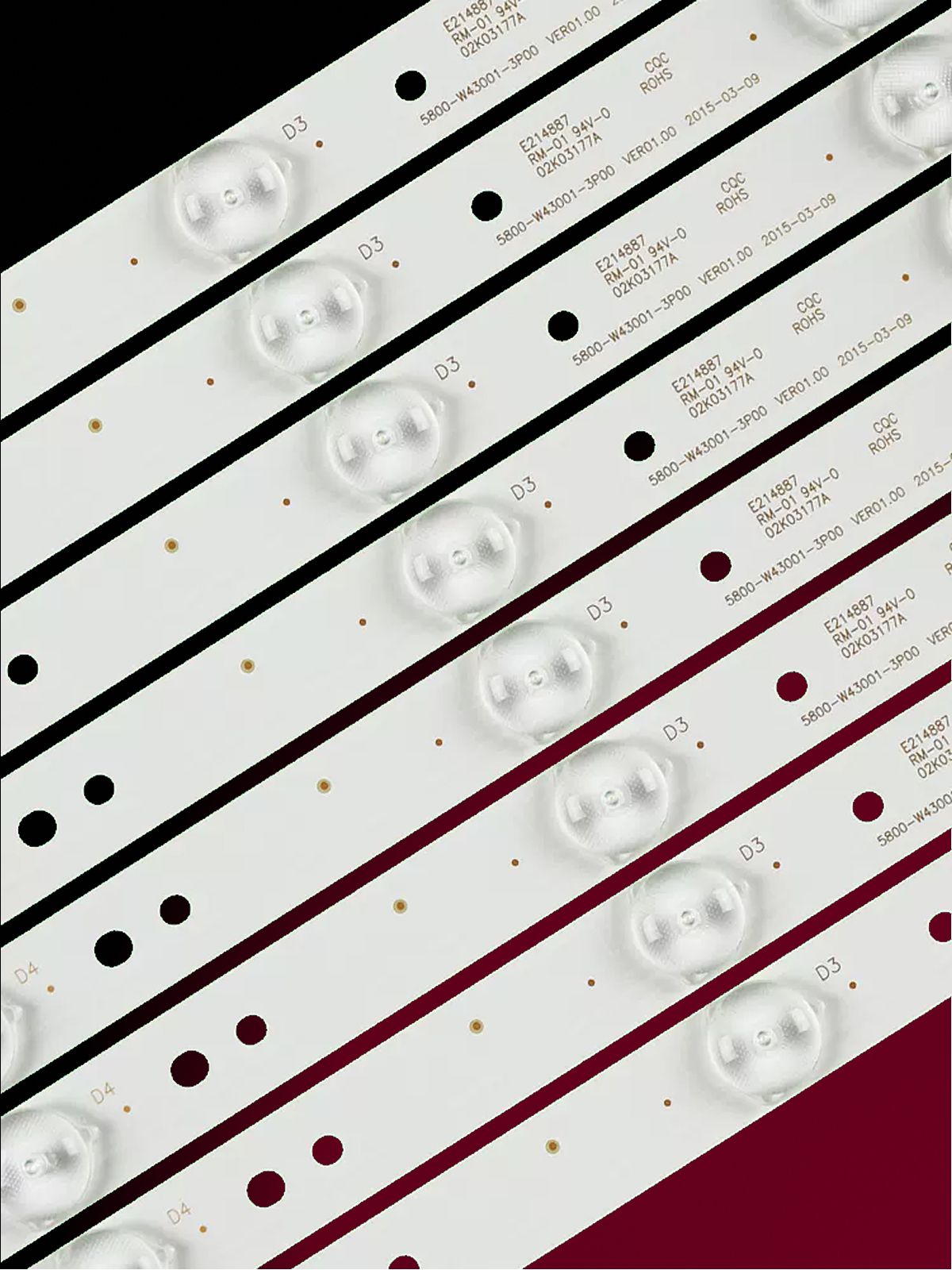 Подсветка для TELEFUNKEN TF-LED43S27T2, ERISSON 43LES70T2, SKYWORTH 43E6000; 5800-W43001-3P00