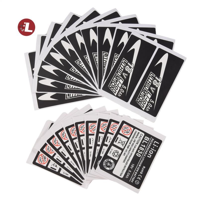 V7(NNTTVVI))10комплектовэтикетокBL1830,литий-ионнаябатарея,18В,5,0Ач,наклейка,этикетка,подходящаясовместимслоготипабатареиMakitaВ