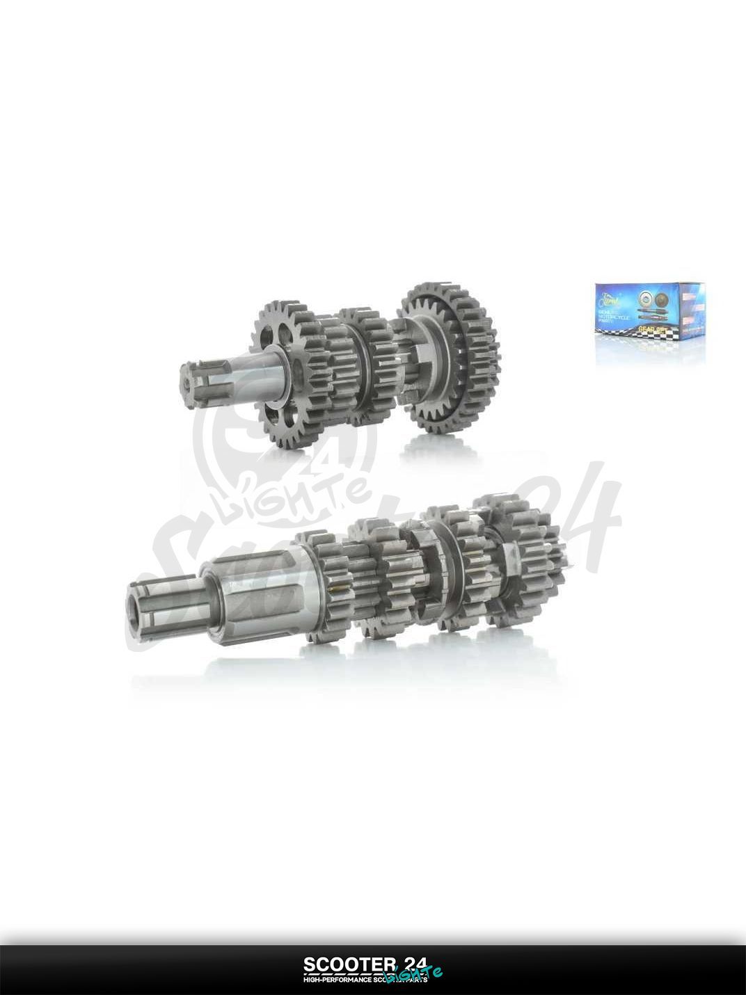 Коробка передач в сборе на китайский мотоцикл CB 250 ( с двигателем 169FMM ) "LIPAI"