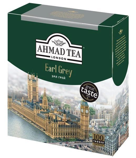 Чай Ахмад черный с бергамотом Эрл Грей Ahmad Earl Grey 100 пакетиков  #1