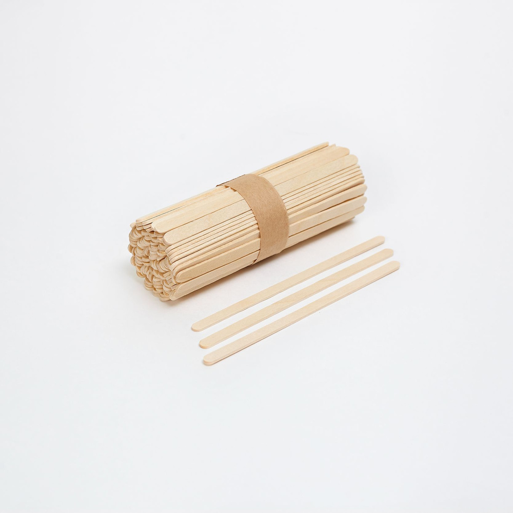 Размешиватель деревянный одноразовый в упаковке 180мм (500шт) 1,8мм  #1