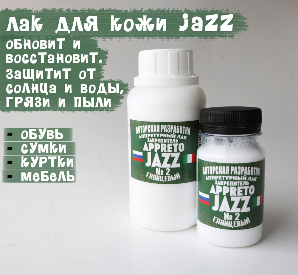 Лак для кожи JAZZ глянцевый 100мл. #1