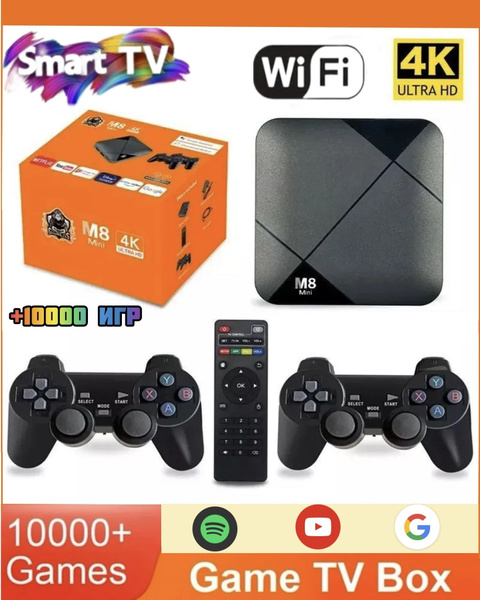 Игровая приставка и Android TV смарт ТВ, более 10000 игр + приставка ...